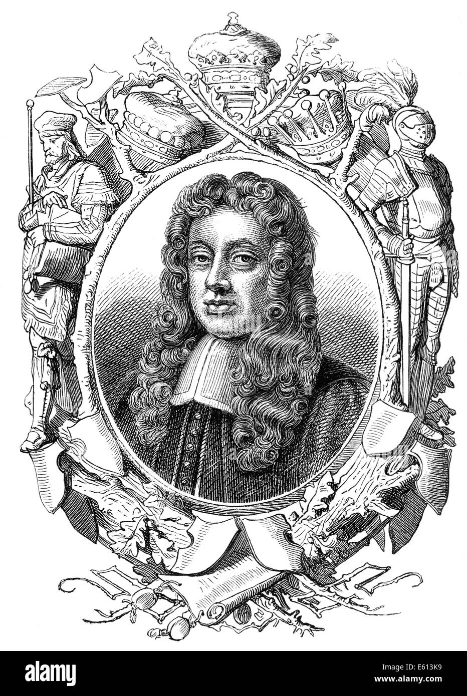 Porträt von John Somers, 1st Baron Somers, 1651-1716, eine englische Whig Jurist und Staatsmann Stockfoto