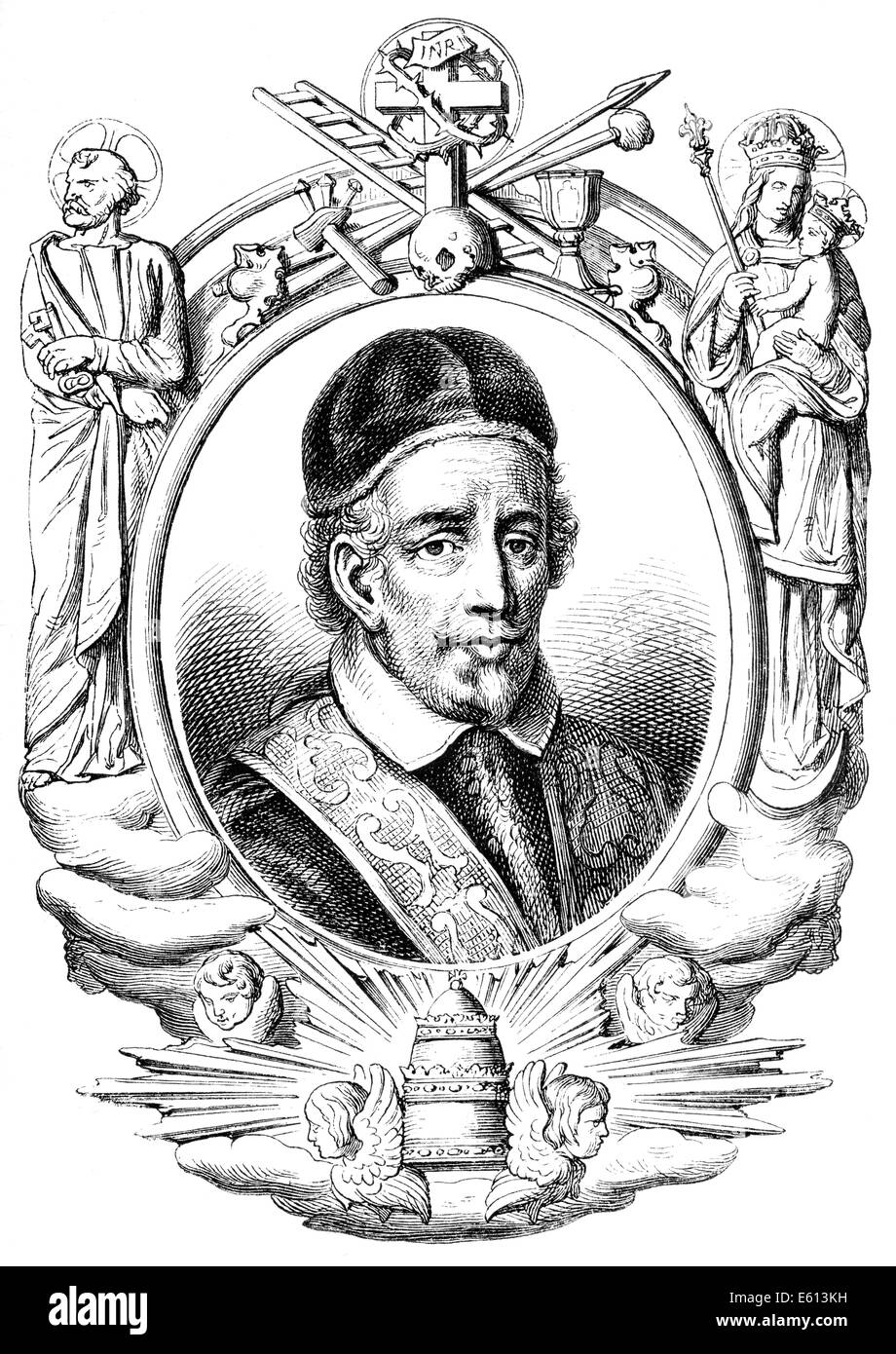 Papst Innozenz XII oder Innozenz XII; Antonio Pignatelli, 1615-1700, Papst von 1691 bis 1700, Innozenz XII. und Innozenz XII; Stockfoto