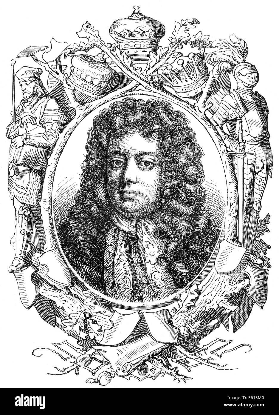 John Sheffield, 1. Herzog von Buckingham und Normanby, 1648-1721, ein englischer Dichter und Politiker Stockfoto