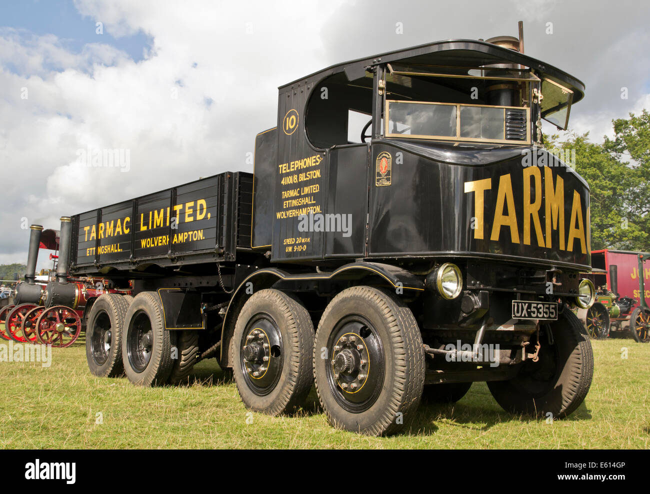 Sentinel Dampf LKW Wagen malte in Asphalt-Lackierung Stockfoto