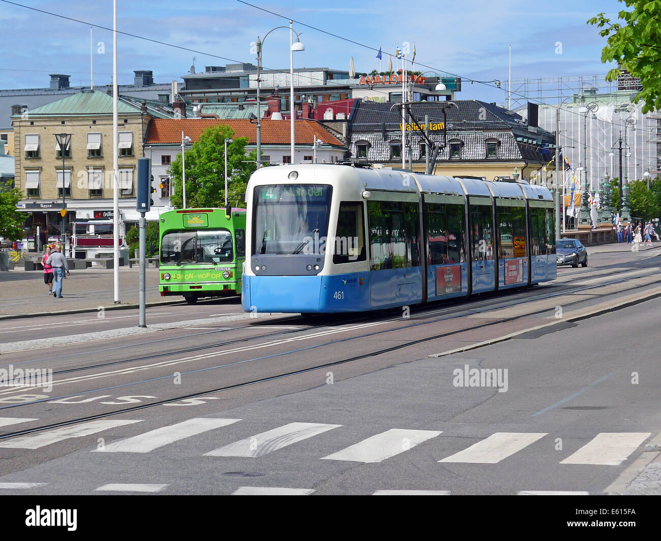 Straßenbahn in Göteborg Schweden Stockfoto