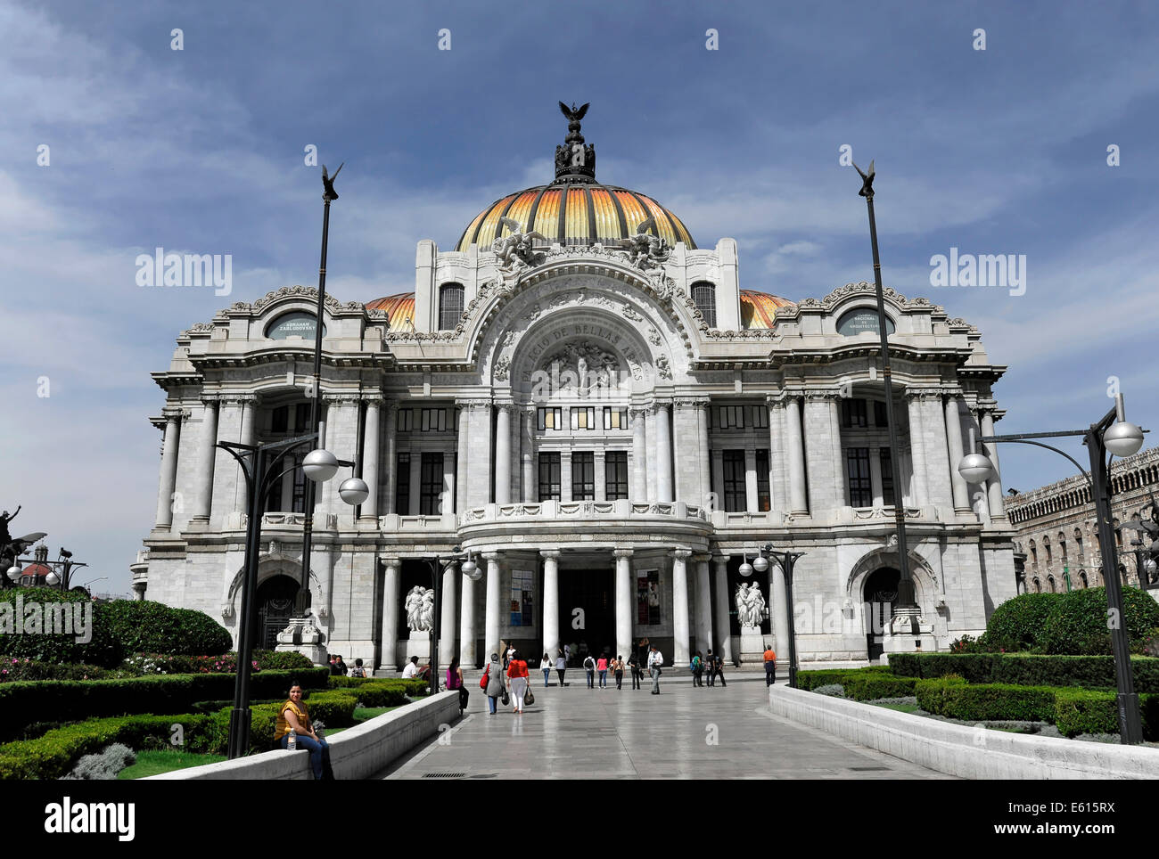 Palacio de Bellas Artes, Palast der schönen Künste, Mexiko-Stadt, Distrito Federal, Mexiko Stockfoto