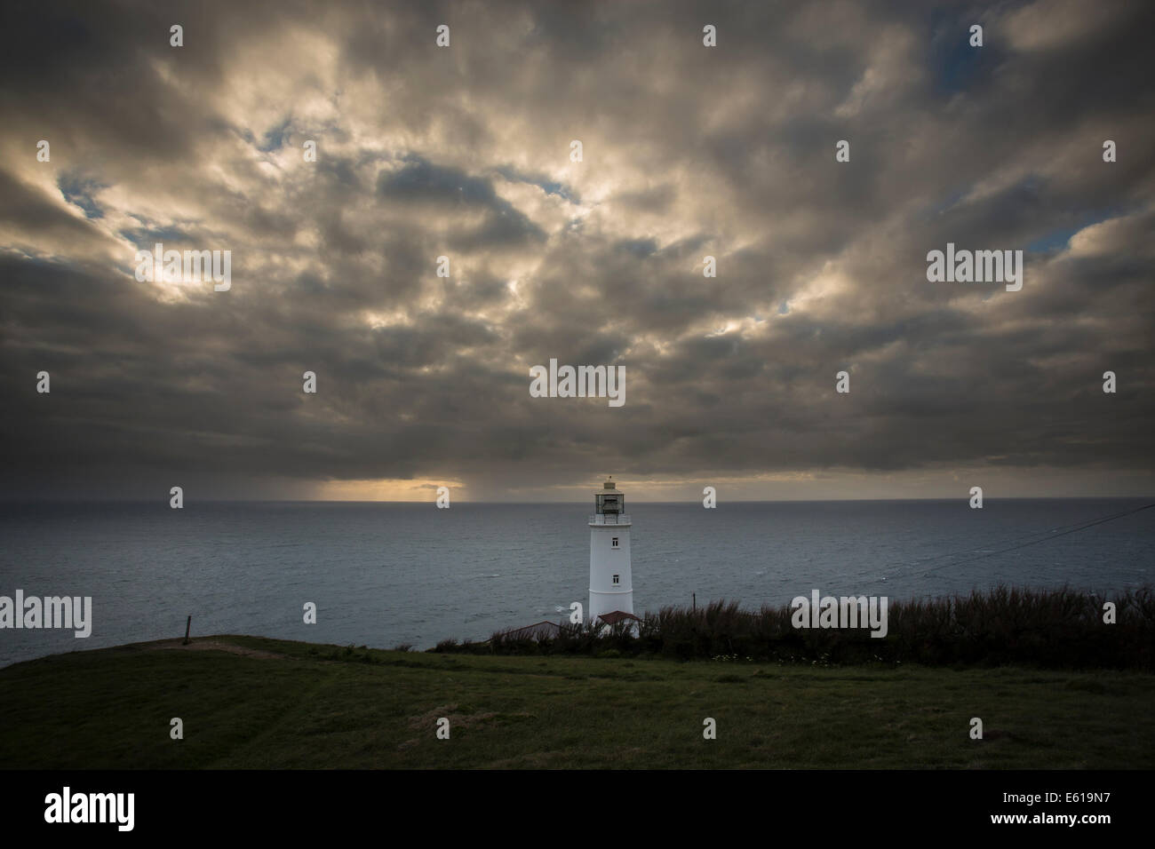 Trevose Head Lighthouse 5 Meilen südwestlich von Padstow Stockfoto