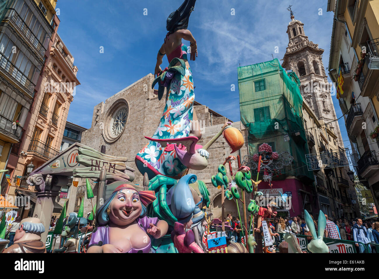 Valencia, Spanien. Fallas 2014. Stockfoto