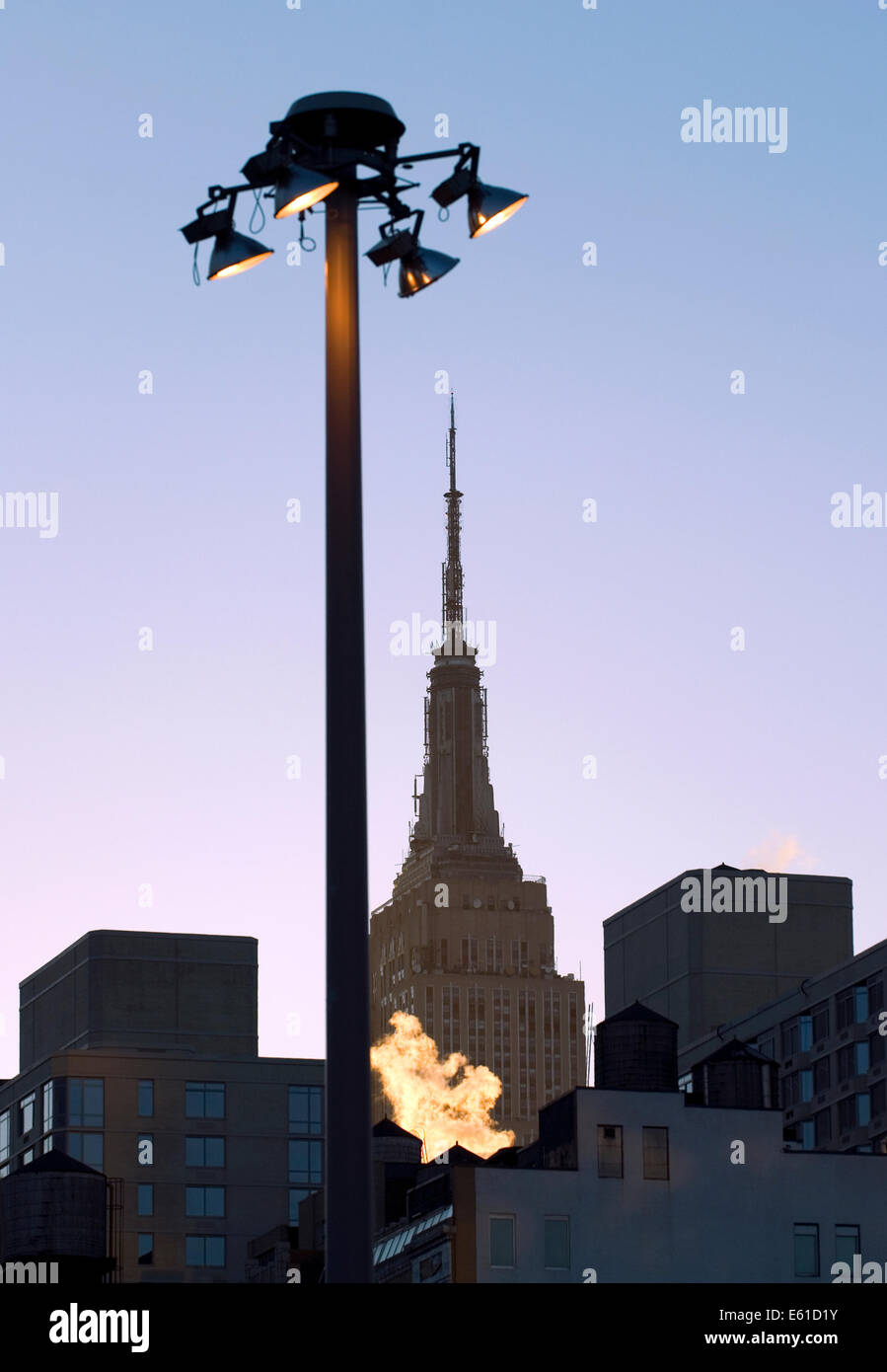Midtown New York in der Morgendämmerung, Vereinigte Staaten Stockfoto