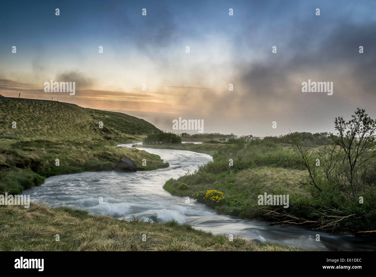 Laxa River in Thingeyjarsysla, See Myvatn, Island Stockfoto