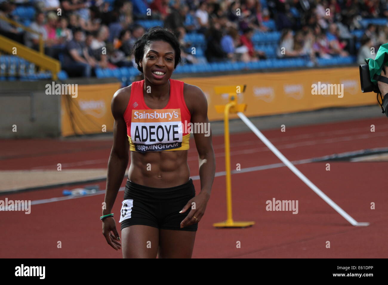 Adeoye Frauen 200m Stockfoto