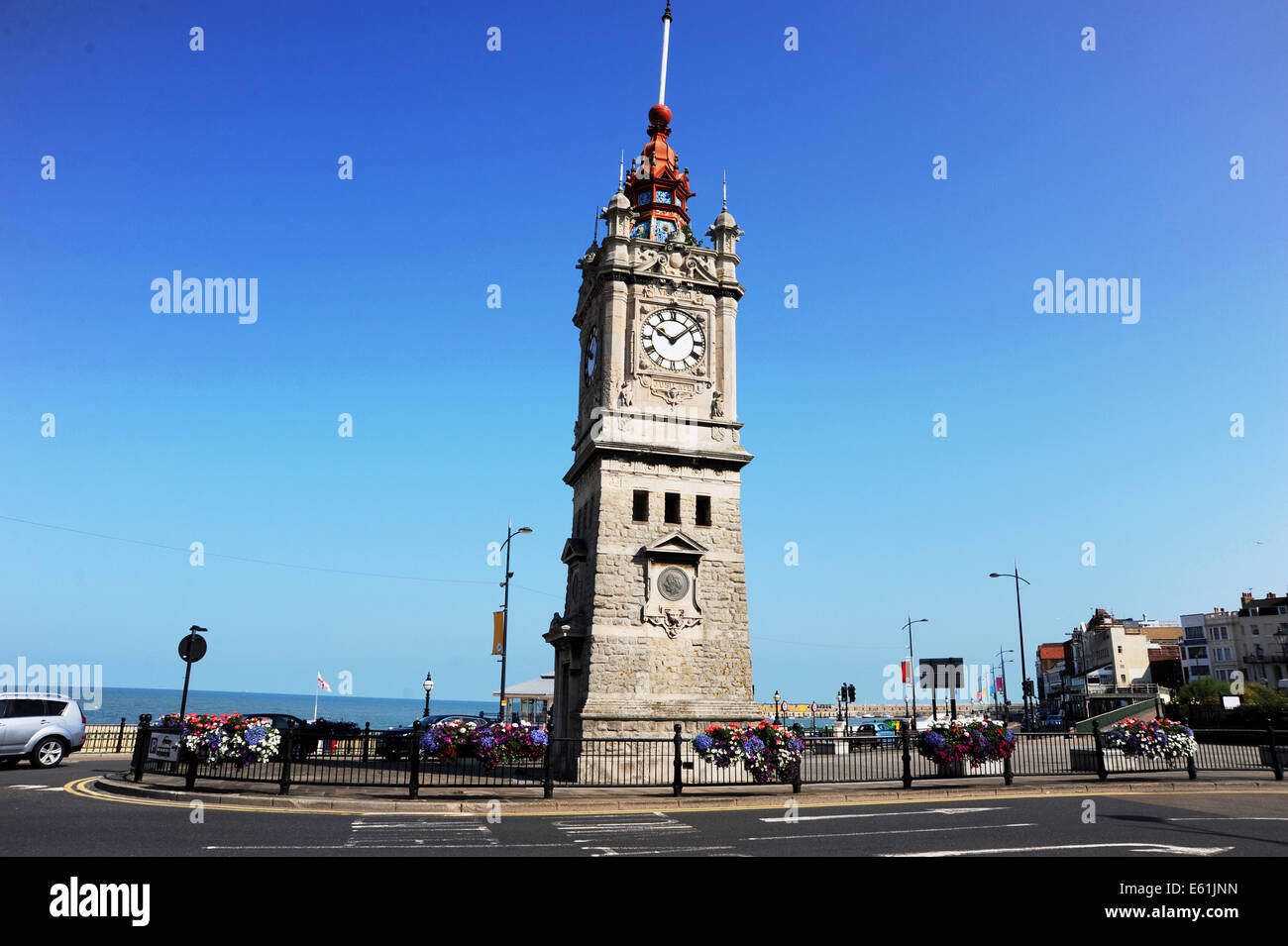 Margate Kent UK - Margate Seafront Clock Tower Stockfoto