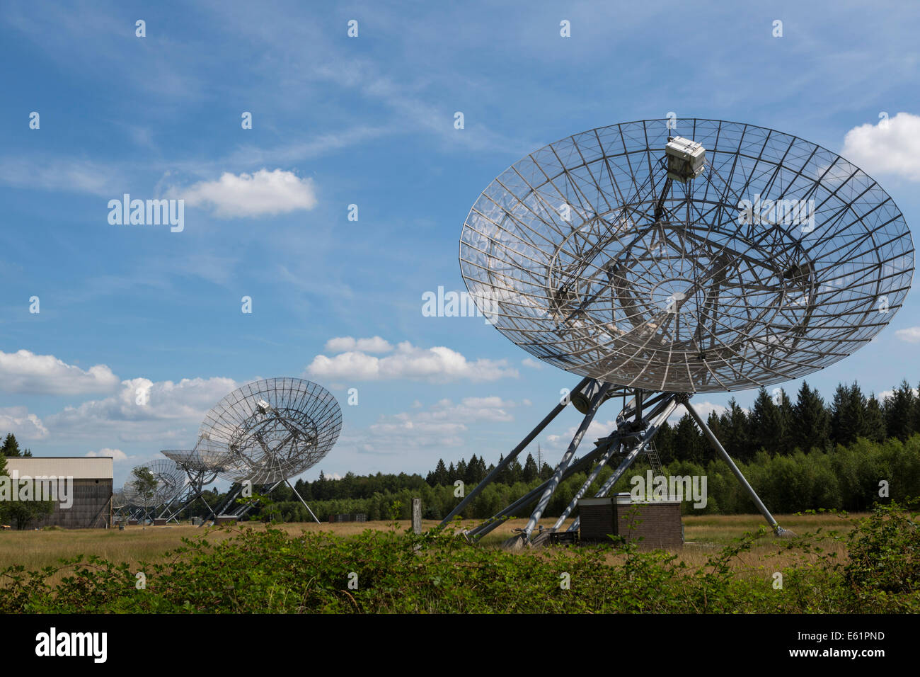 Radio Observatorium (Westerbork Synthesis Radio Telescope) am Gardasee in  der Provinz Drenthe in den Niederlanden Stockfotografie - Alamy