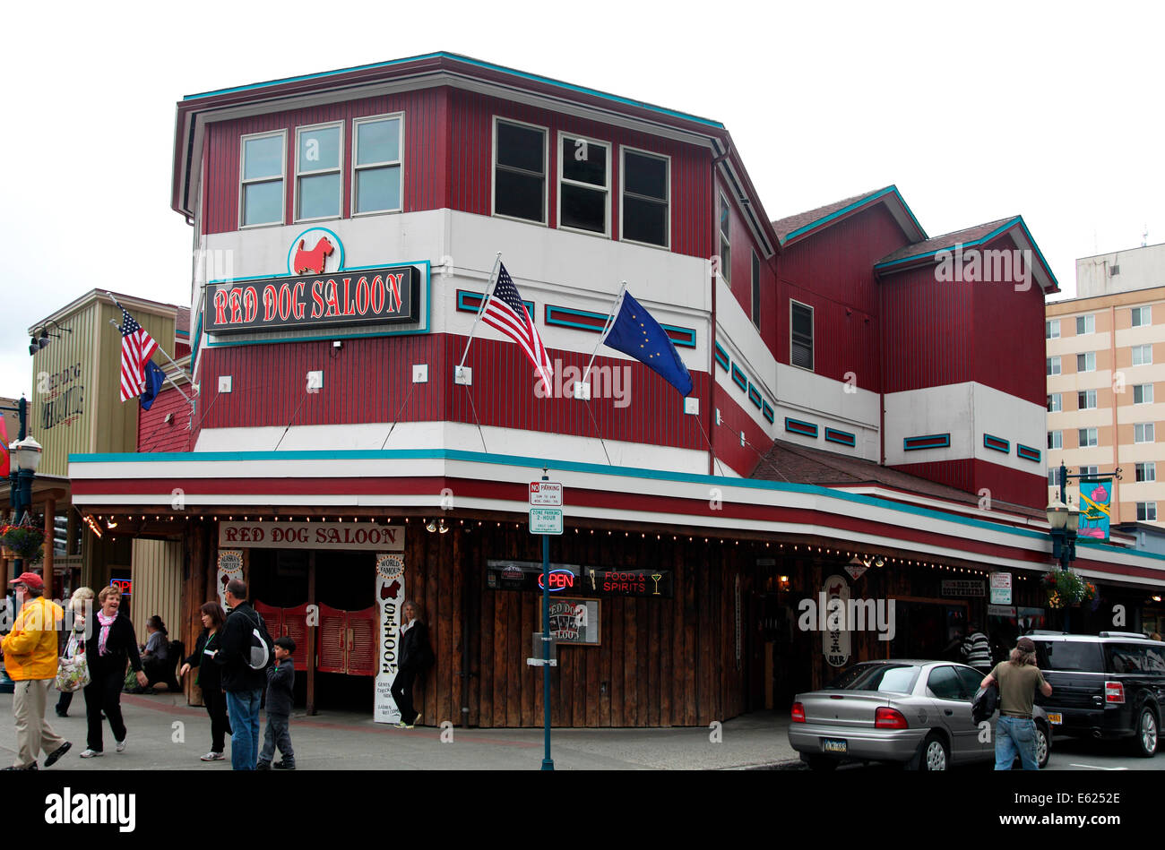 Das Red Dog Saloon in Juneau, Alaska. Stockfoto