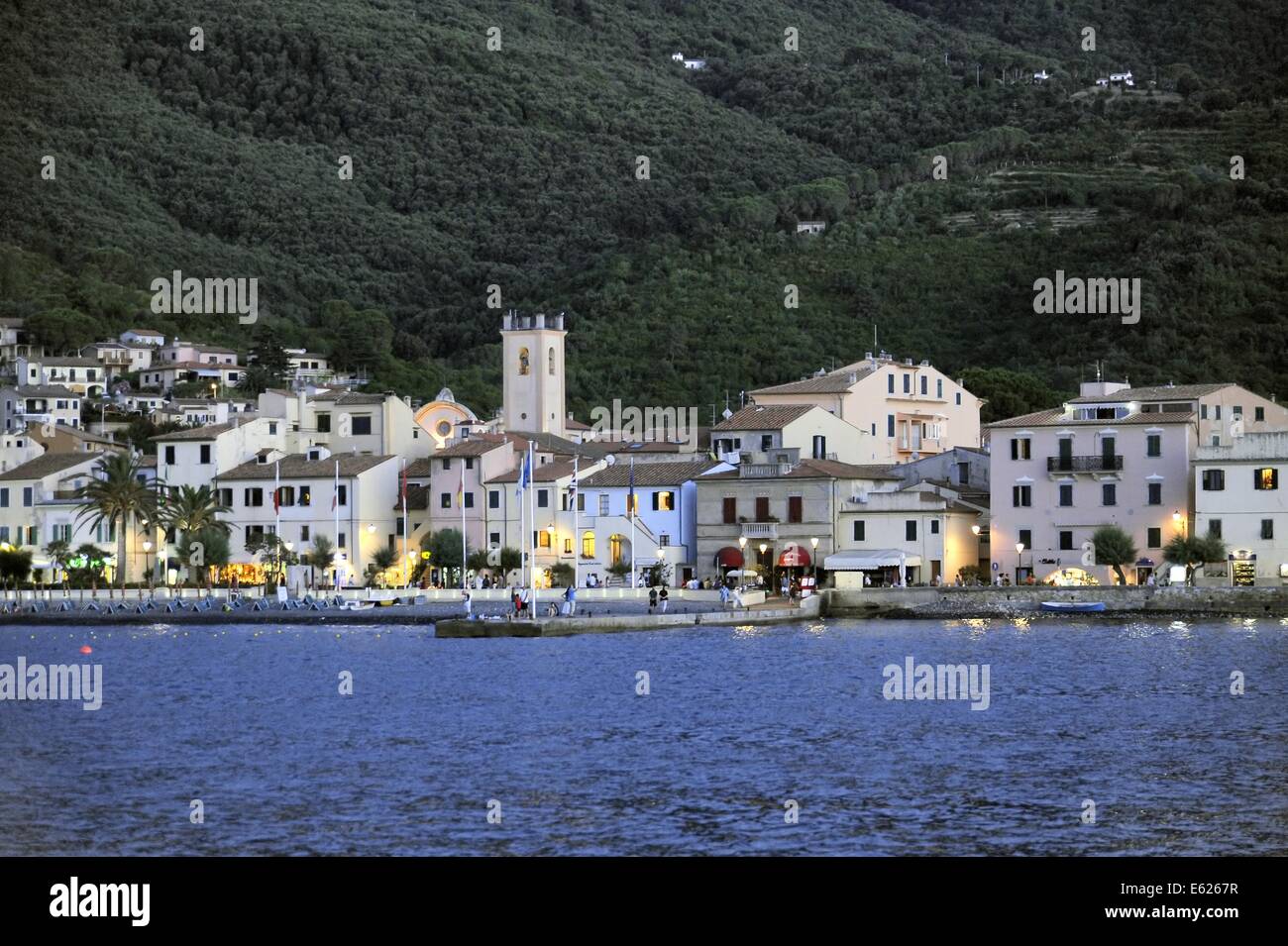 Marciana Marina Village (Insel Elba, Italien) Stockfoto
