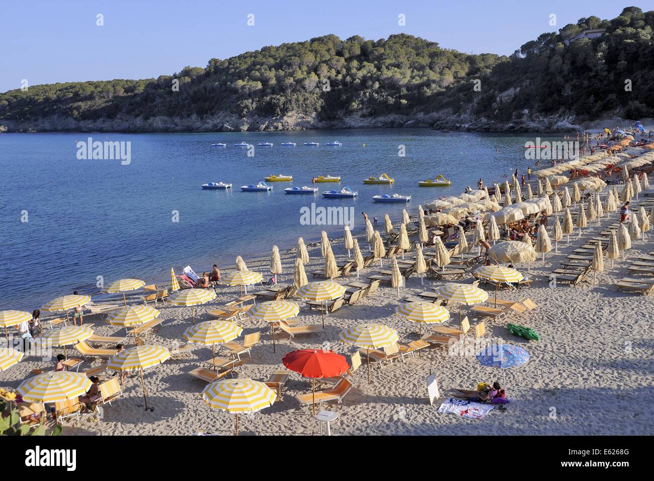 Insel Elba, Italien, den Strand von Fetovaia Stockfoto