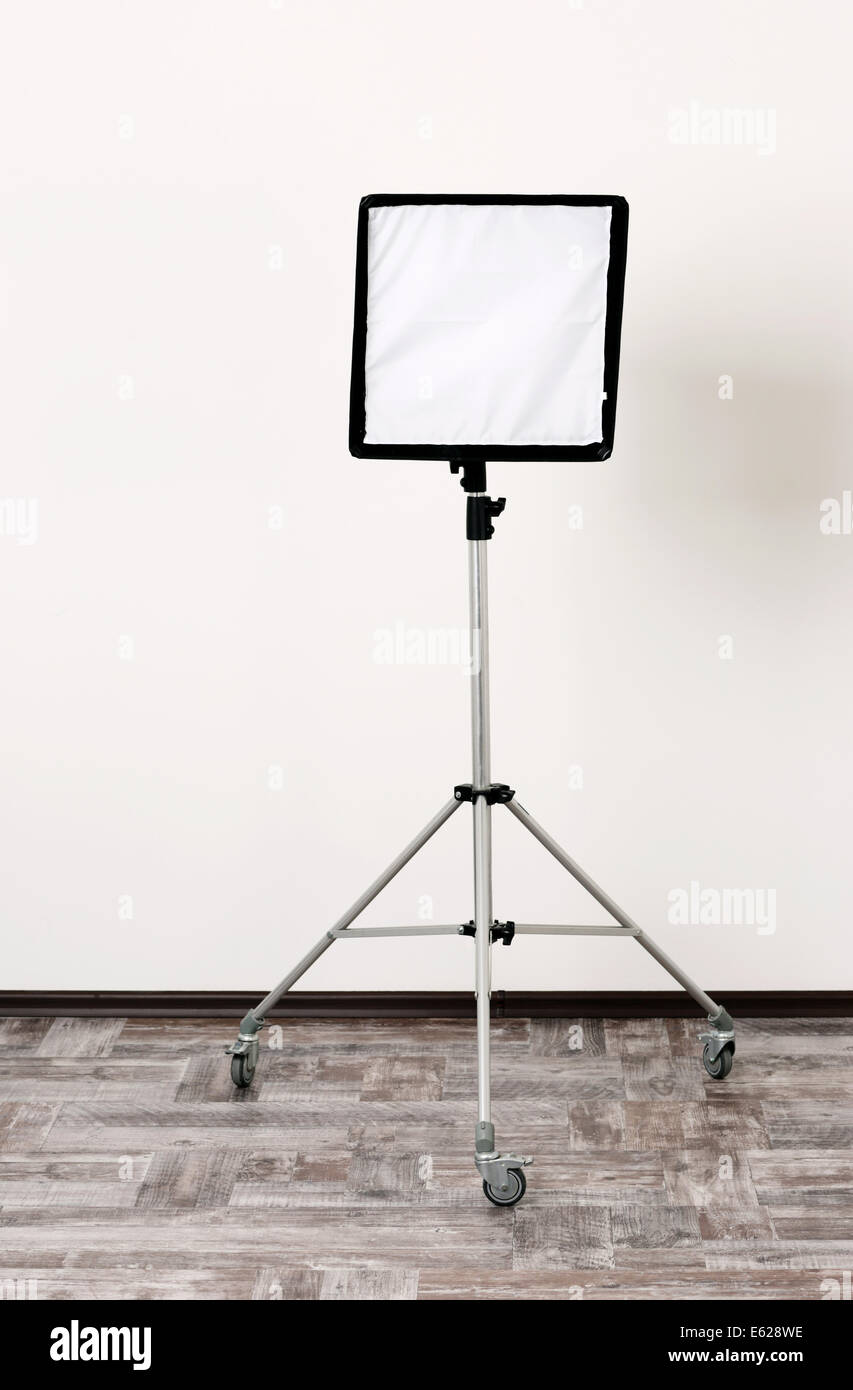 Studioblitz mit Soft-box Stockfoto