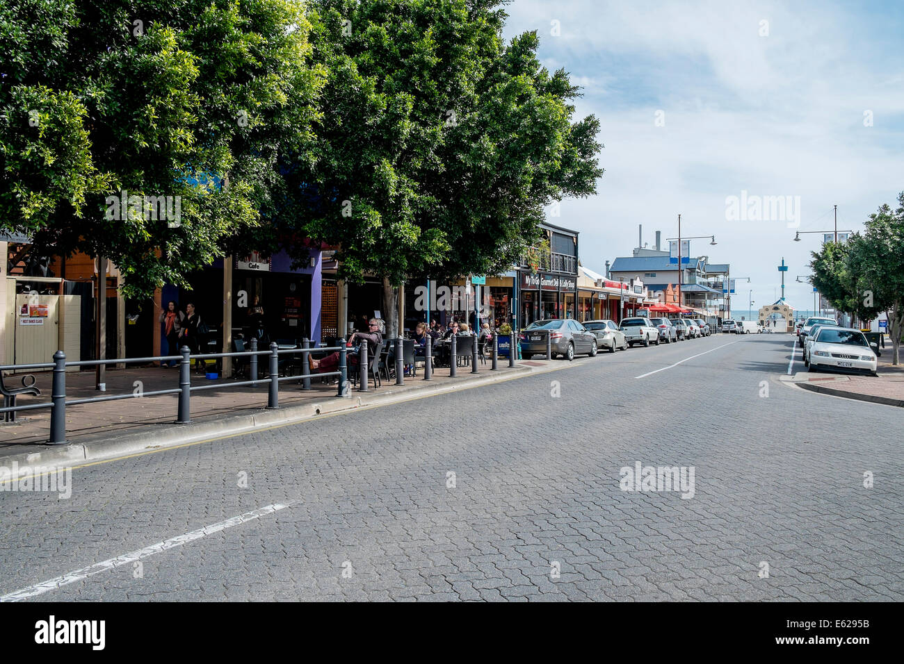 Jetty Road in Adelaide Brighton in Australien Stockfoto