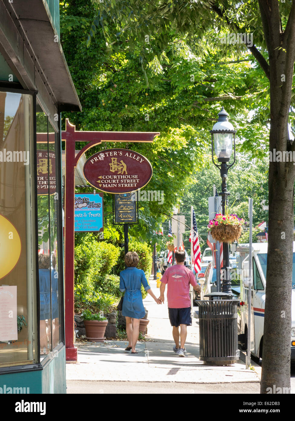 Osten State Street in Doylestown, PA Stockfoto
