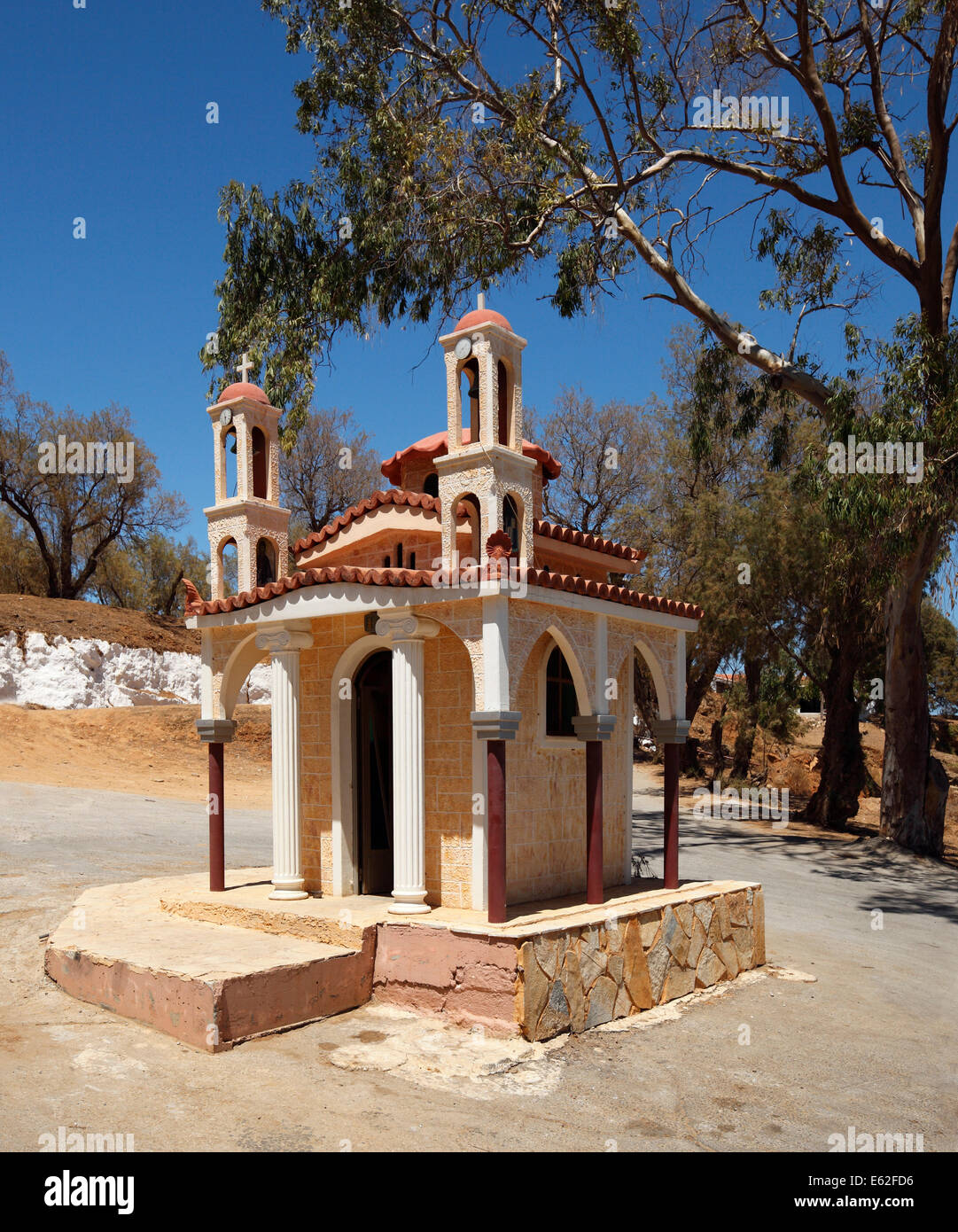Griechische Kapelle. Stockfoto