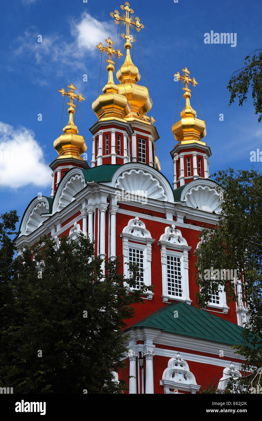 Die Kirche der Verklärung. Nowodewitschi-Kloster, Moskau, Russland. Stockfoto