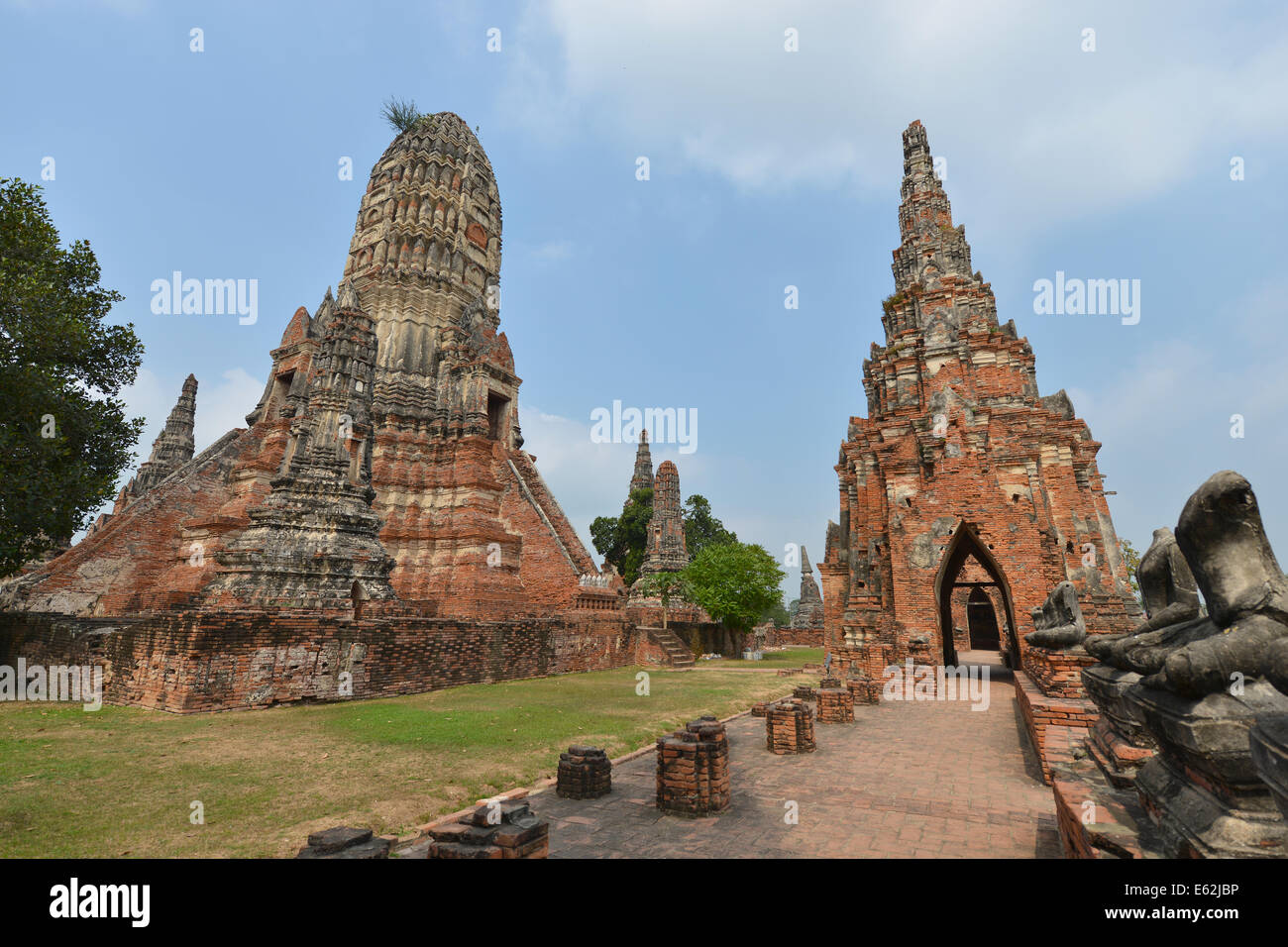 Wat Chai Wattanaram in Ayutthaya, Thailand Stockfoto