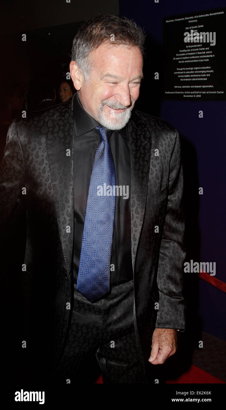 Komiker Robin Williams besucht das Gesicht Tisch Gala in Frederick P. Rose Hall, Jazz at Lincoln Center am 6. Dezember 2010. Stockfoto