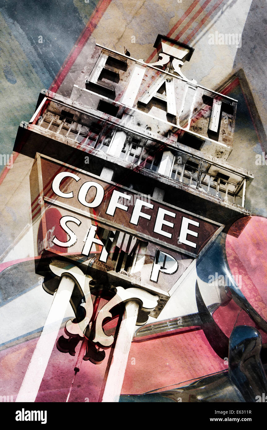 Alten Stil Attraktionen am Straßenrand Stockfoto