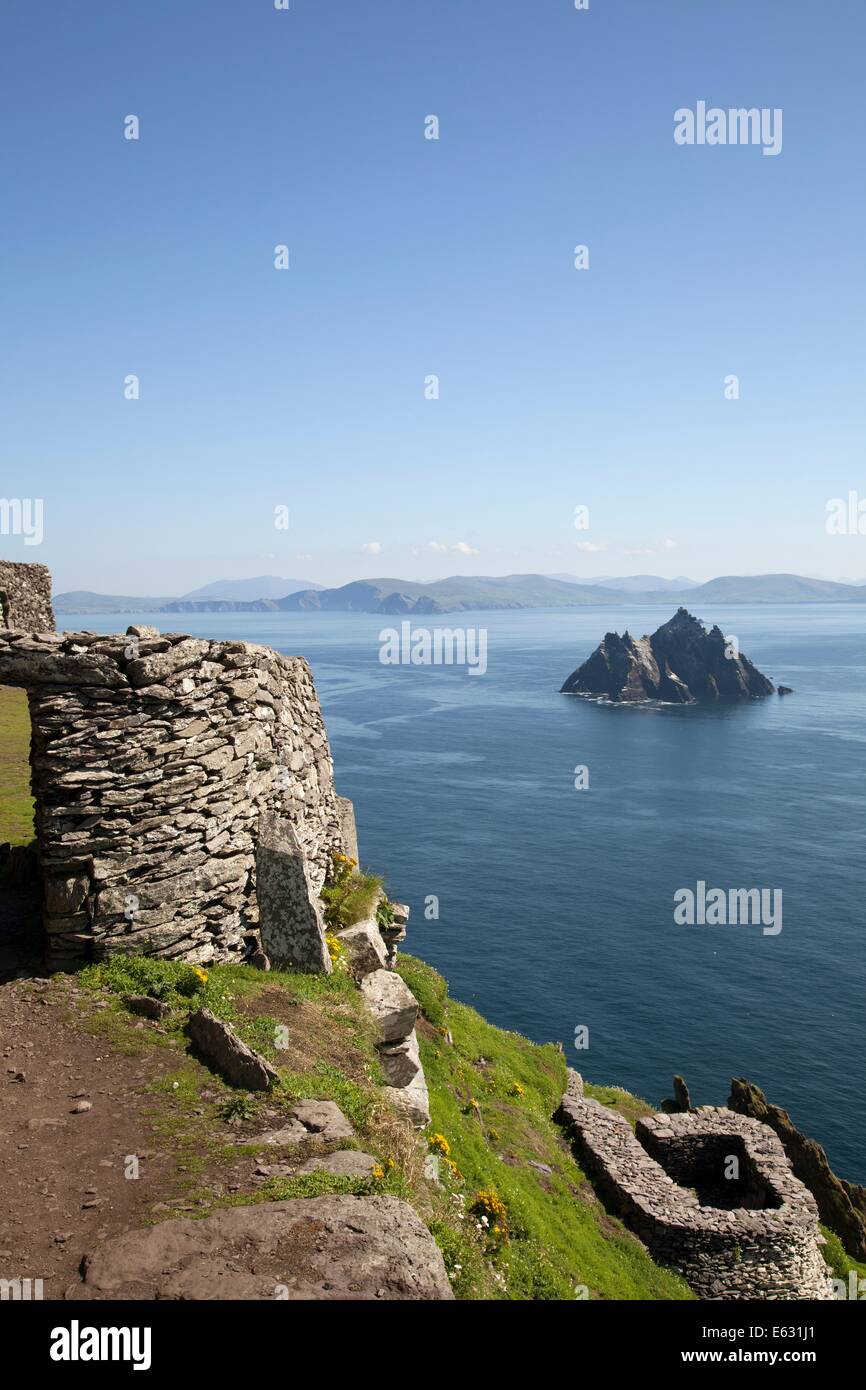 Irland Skellig Inseln. Stockfoto