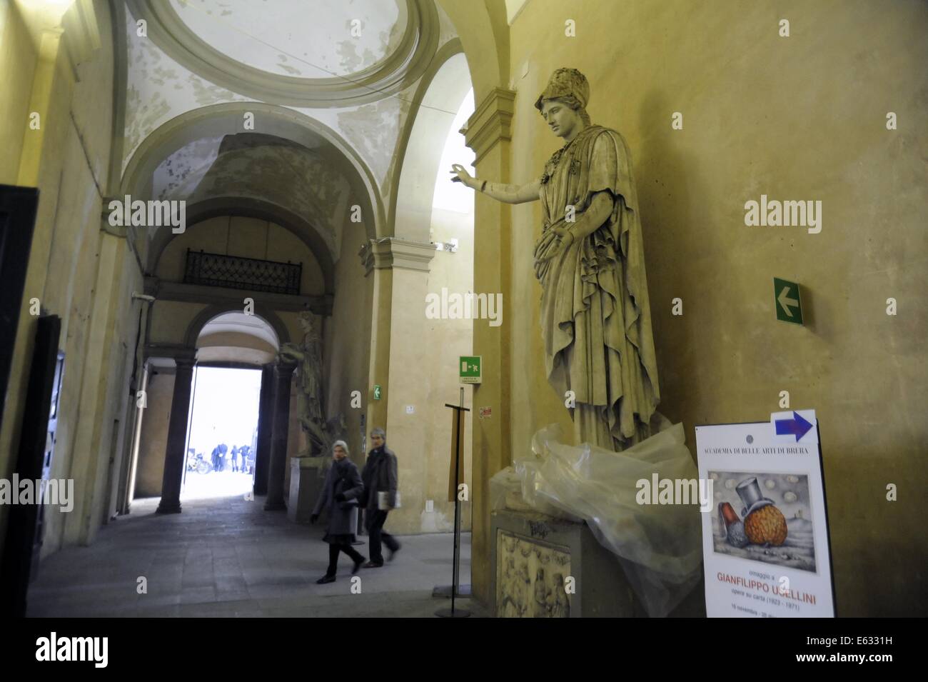 Mailand (Italien) die Brera Akademie der bildenden Künste Stockfoto