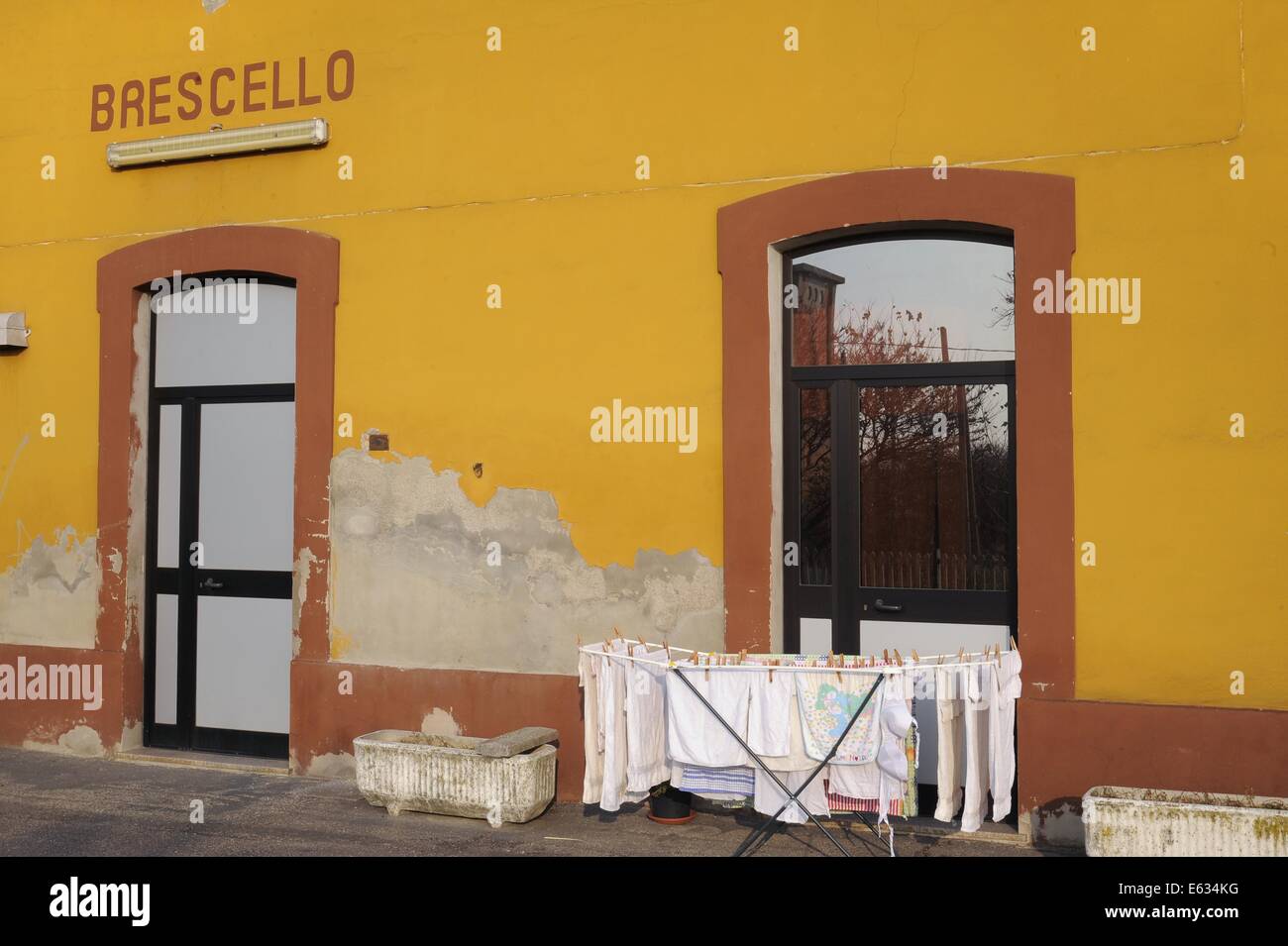 Brescello (Reggio Emilia, Italien), Bahnhof der Emilia Romagna