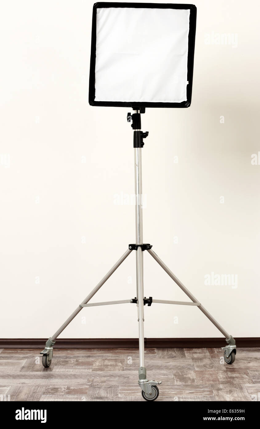 Studioblitz mit Soft-box Stockfoto