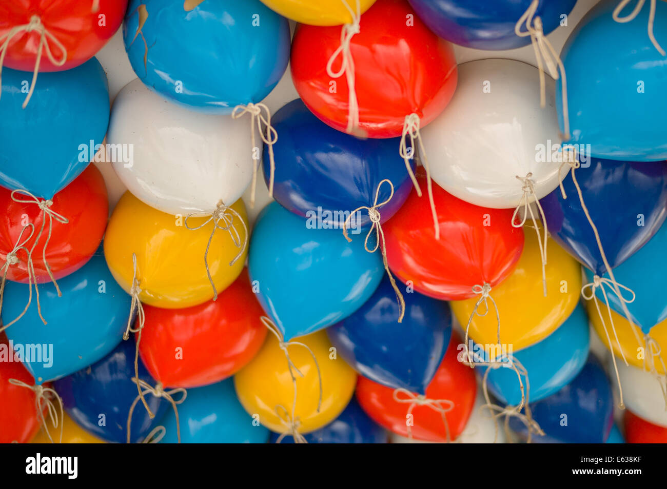Bunte Luftballons. Stockfoto