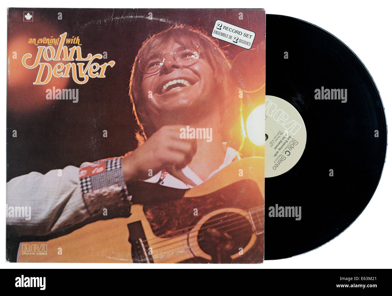 Ein Abend mit John Denver album Stockfoto