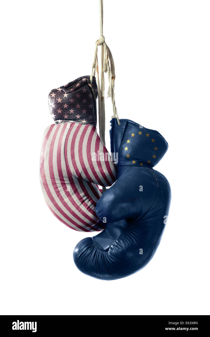 TTIP-Verhandlungen zwischen der EU und den USA Stockfoto