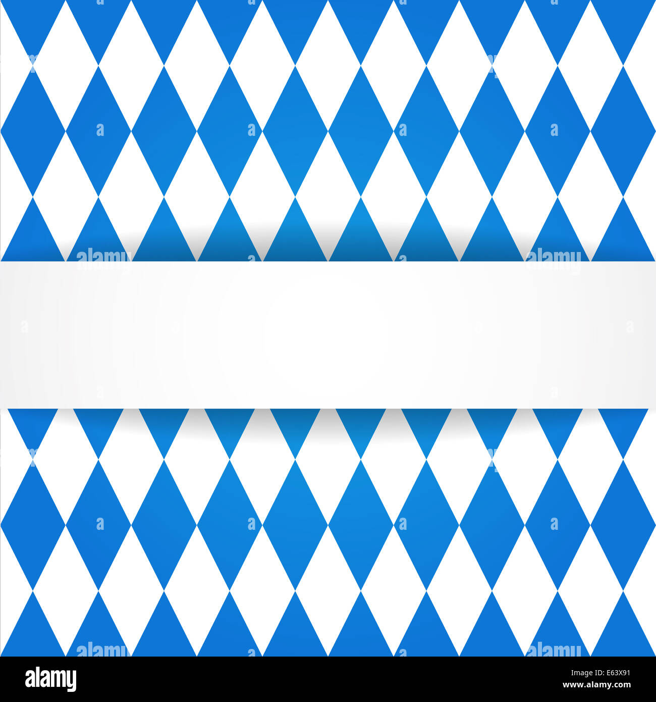 Oktoberfest-Hintergrund. Bayerische Flagge Muster. Stockfoto