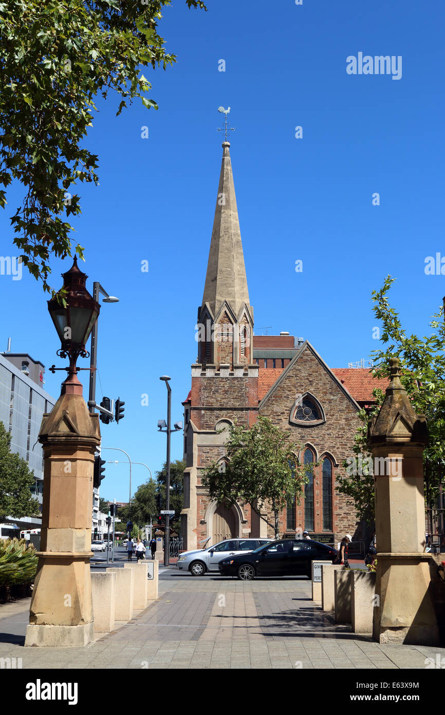 Scot Kirche, Teil der Bezeichnung Uniting Church in Adelaide South Australia Stockfoto