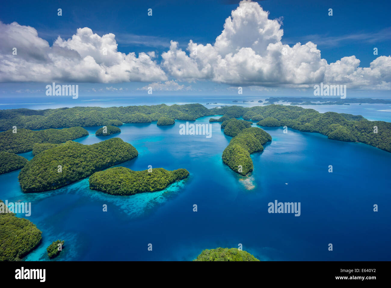 Inseln im Inselparadies von Palau, Mikronesien Stockfoto
