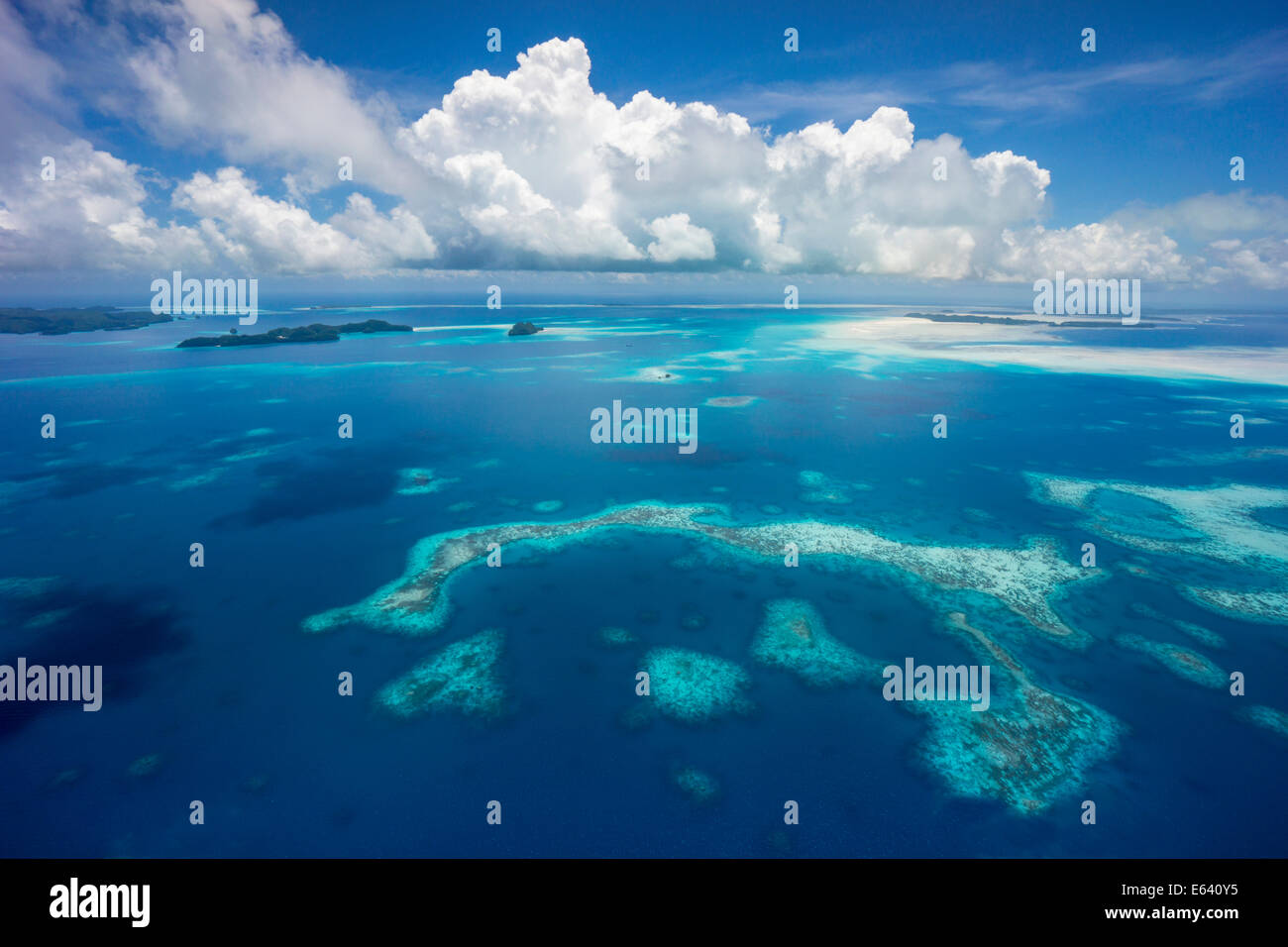 Inselparadies Felsinseln, Palau, Mikronesien Stockfoto