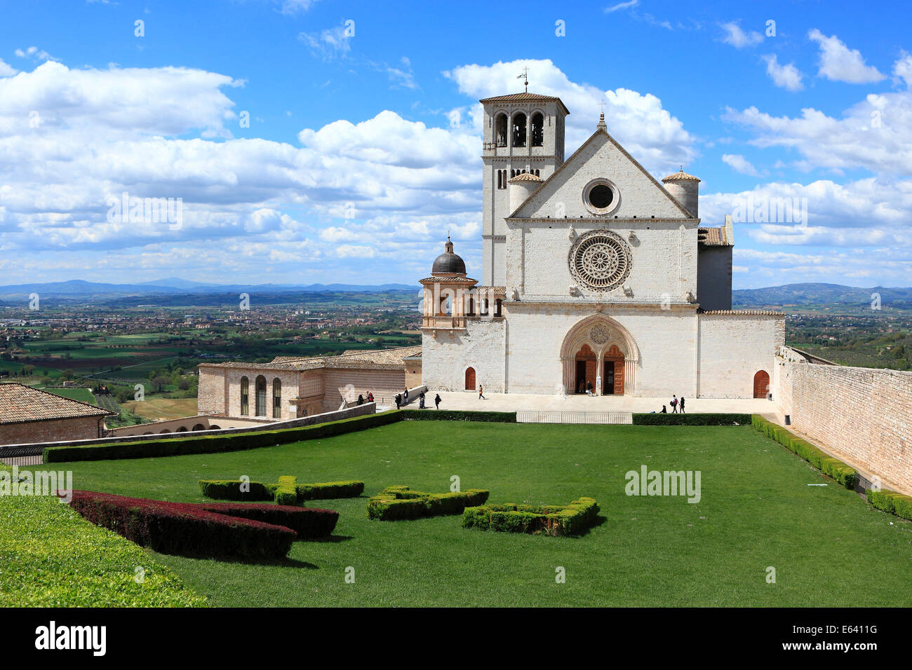 Basilika San Francesco, Assisi, Umbrien, Italien Stockfoto