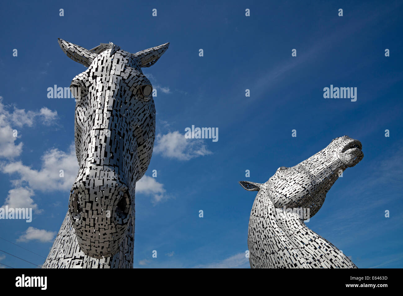 Der Aufbau Digital equine Strukturen, Helix Park, Falkirk, Schottland, UK Stockfoto