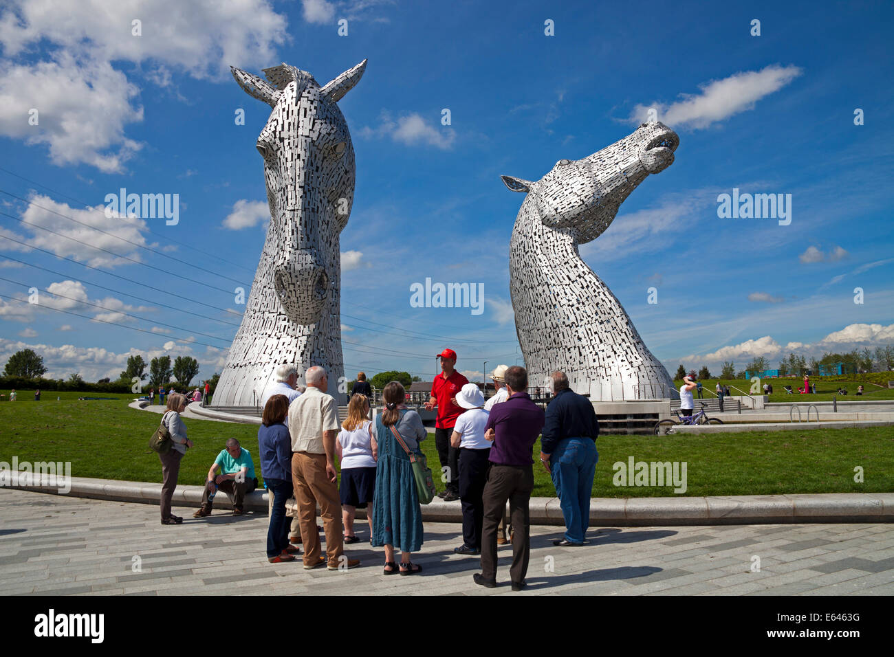 Der Aufbau Digital equine Strukturen, Helix Park, Falkirk, Schottland, Großbritannien, Europa Stockfoto
