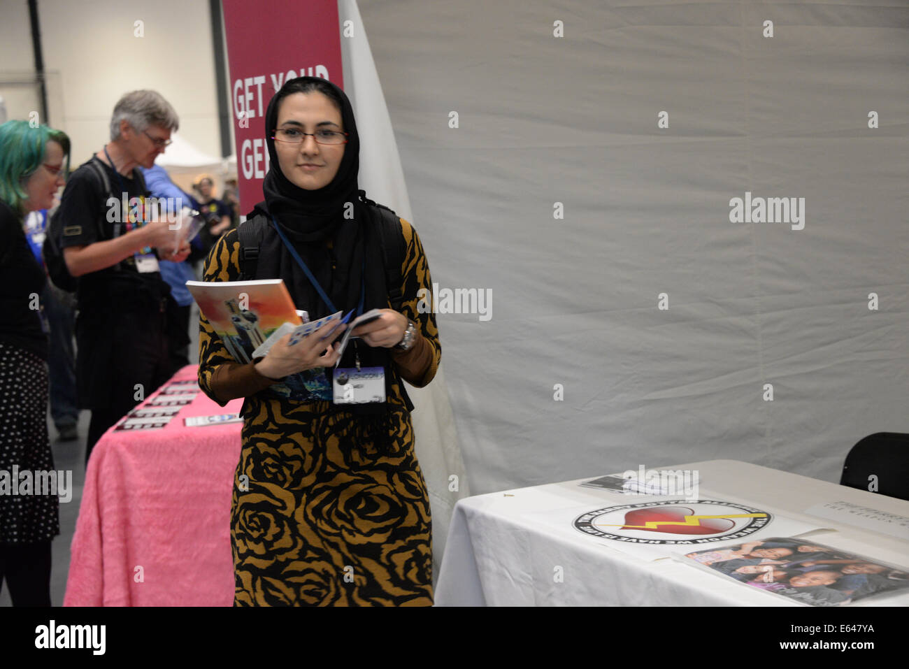 London, UK. 14. August 2014. 72. World Science Fiction Convention (Excel London Exhibition Centre in London. Bildnachweis: Siehe Li/Alamy Live News Stockfoto