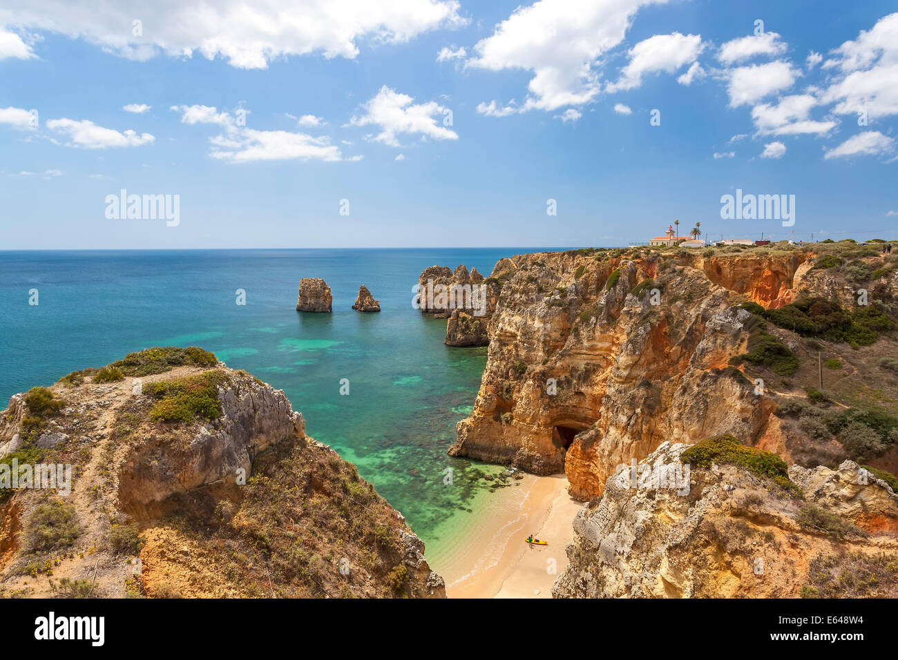 Ponta da Piedade in der Nähe von Lagos, Algarve, Portugal Stockfoto