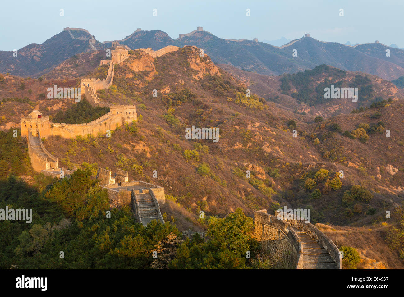 Große Mauer, Jinshanling, Peking, China Stockfoto