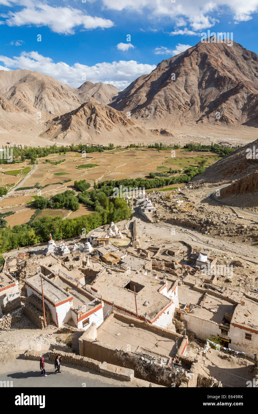 Chemre oder Chemrey Dorf, nr Leh, Ladakh, Indien Stockfoto