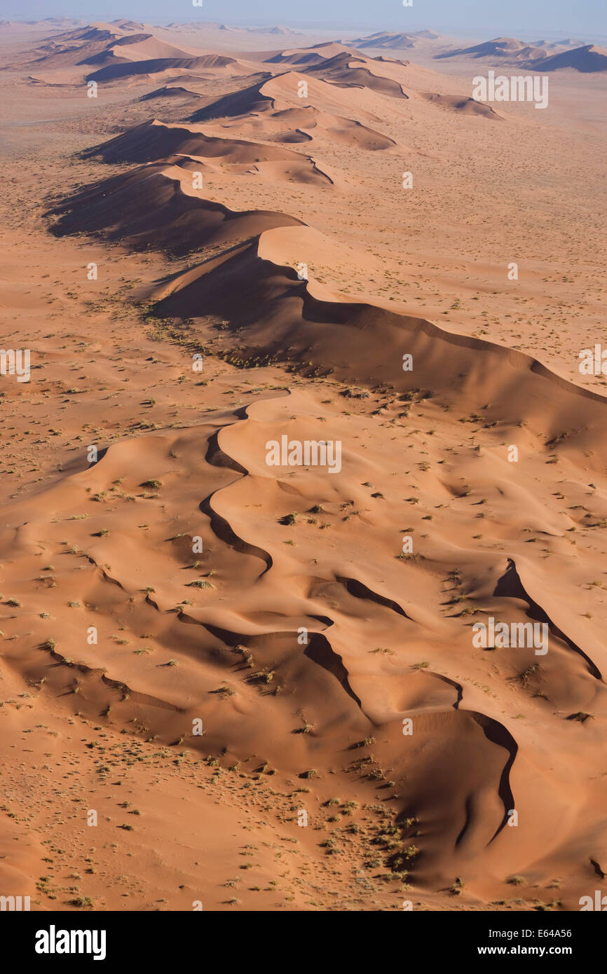 Luftaufnahme, Wüste Namib, Namib-Naukluft-Nationalpark, Namibia Stockfoto
