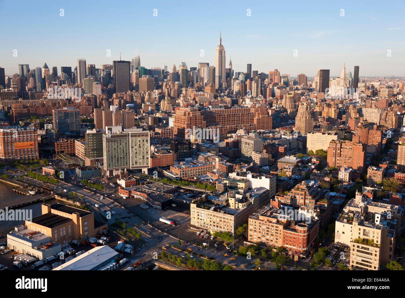 Empire State Building und Midtown Mahattan, New York, USA Stockfoto