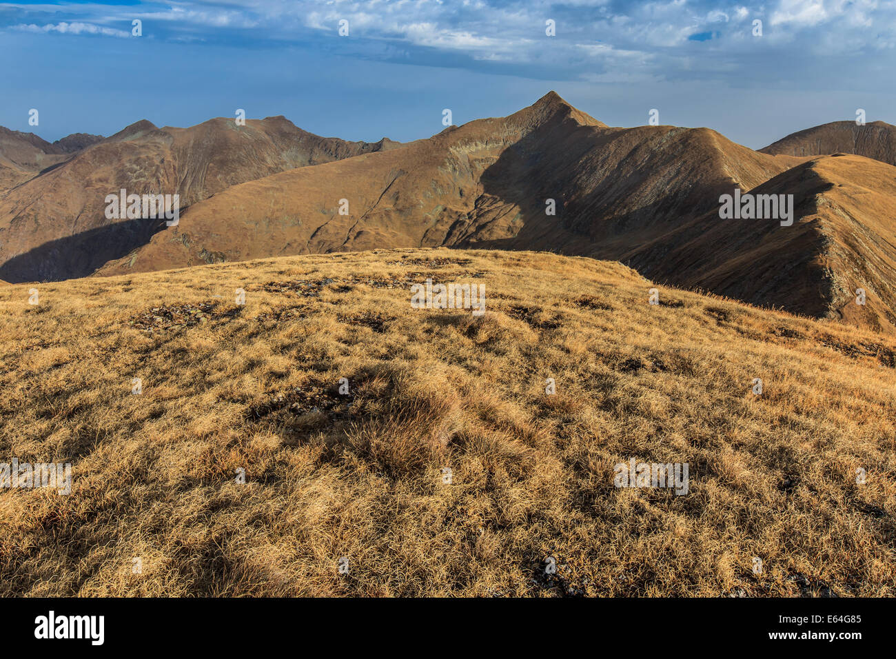 Der Moldoveanu-Gipfel im Fagaras-Gebirge Stockfoto