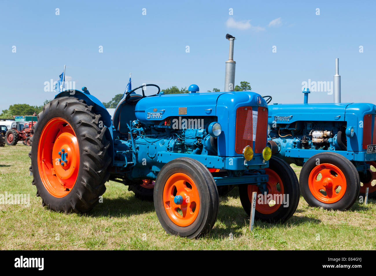 Fordson Major Diesel-Traktor auf dem Display an einem Land fair show Stockfoto