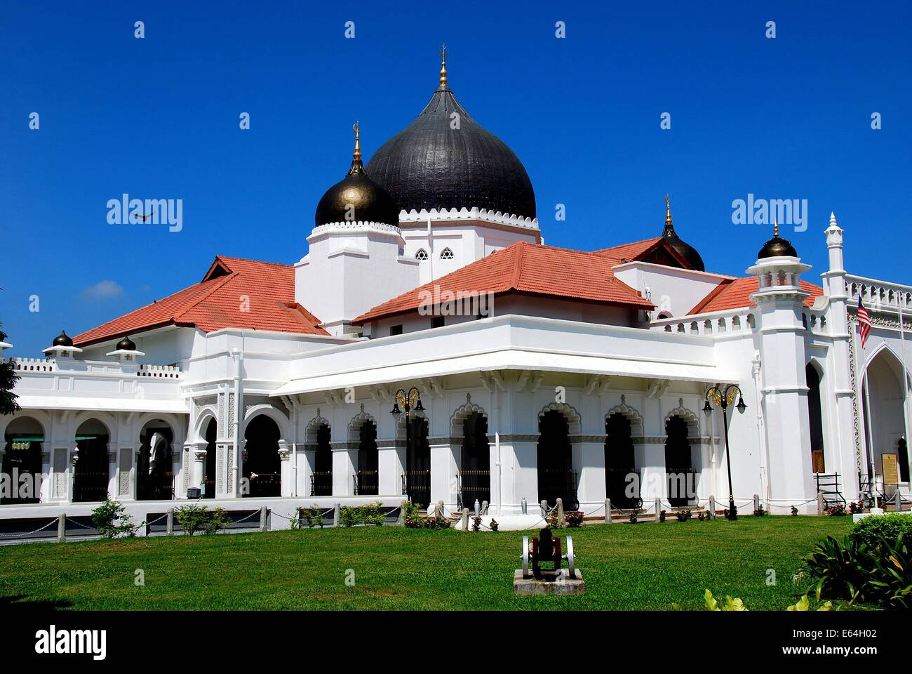 GEORGETOWN, MALAYSIA: Die herrlichen c. 1798 Kaptane Keling Moschee * Stockfoto