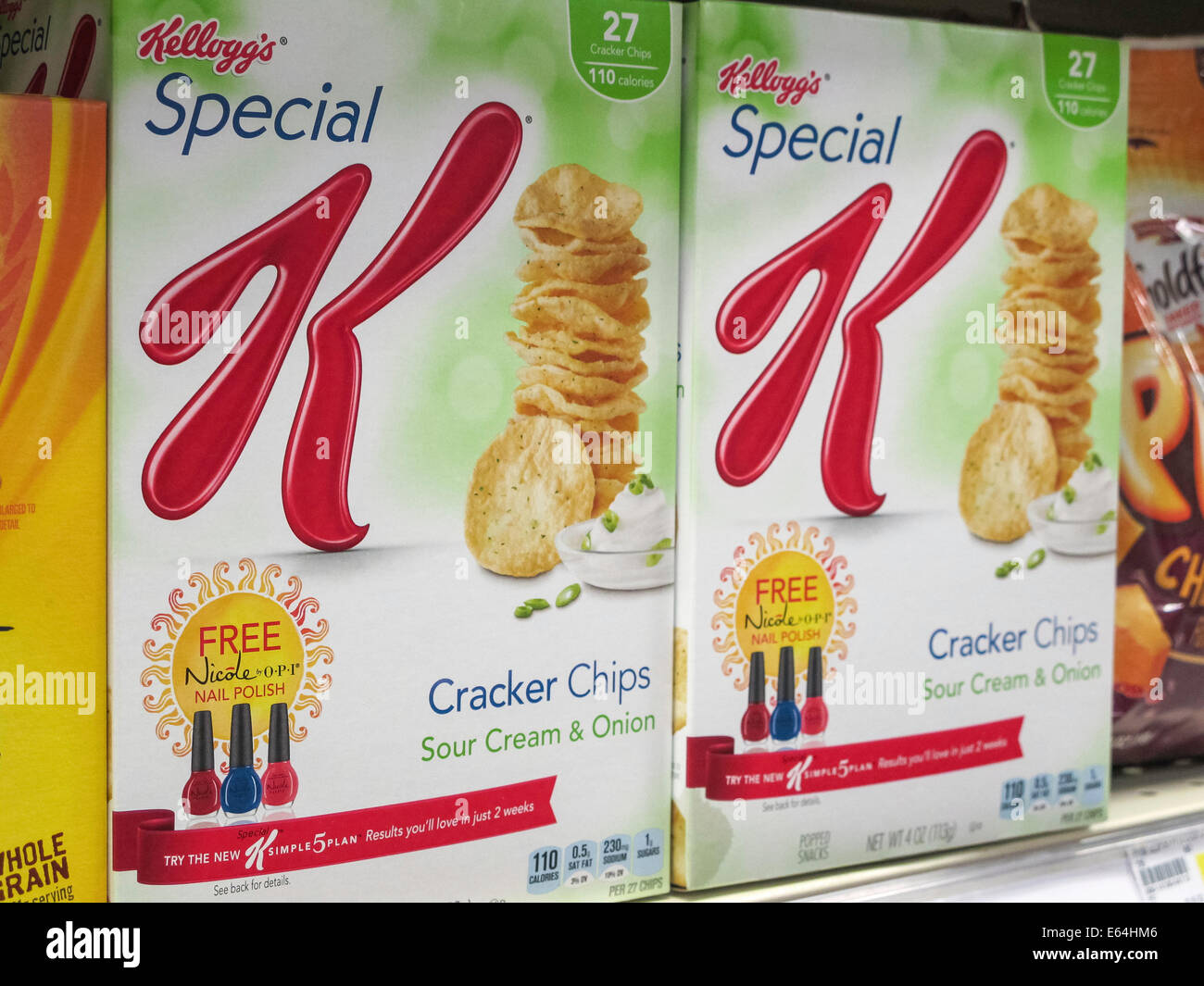 Special K-Boxen in Getreide Gang, Smiths Lebensmittelgeschäft, Great Falls, Montana, USA Stockfoto