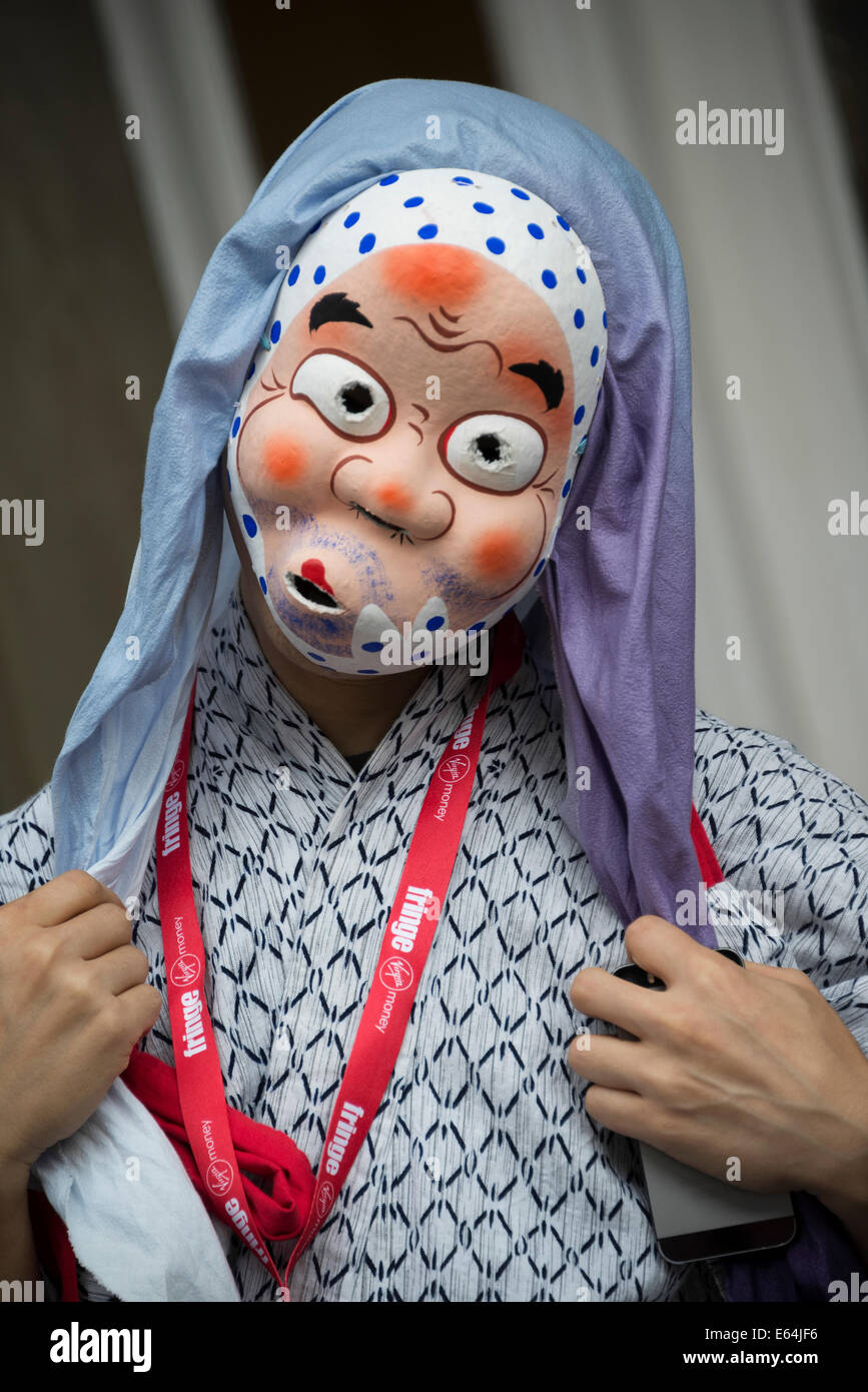 Edinburgh Fringe Festival Performer Stockfoto