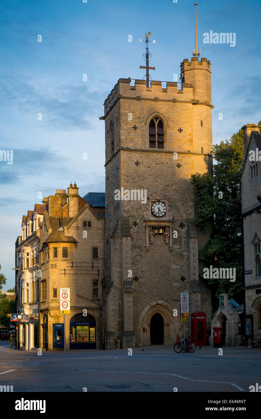 CARFAX Tower - bleibt der 12. Jahrhundert St.-Martins Kirche, Oxford, Oxfordshire, England Stockfoto